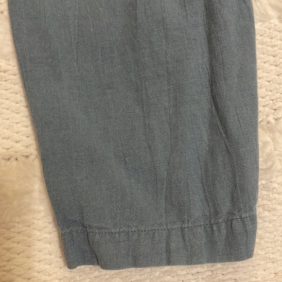 Calvin Klein linen pants green 10 Petite - Picture 14 of 16